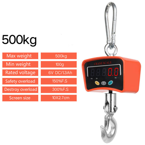 ⚖️ Báscula Colgante Industrial MegaLift 1000KG Recargable ⚖️